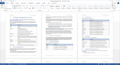 Change Management Plan Template (MS Office) – Technical Writing Tools