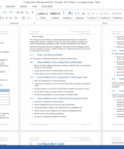 Configuration Management Plan Template (MS Word) – Technical Writing Tools