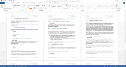 Configuration Management Plan Template (MS Word) – Technical Writing Tools