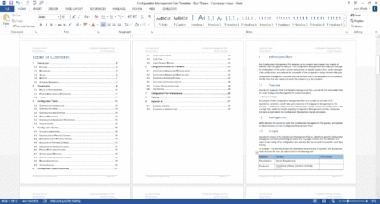 Configuration Management Plan Template (MS Word) – Technical Writing Tools