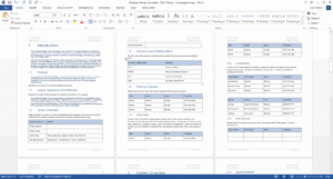 Database Design Document Template (MS Word) – Technical Writing Tools