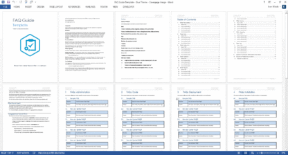 Frequently Asked Questions Template (MS Word) – Technical Writing Tools