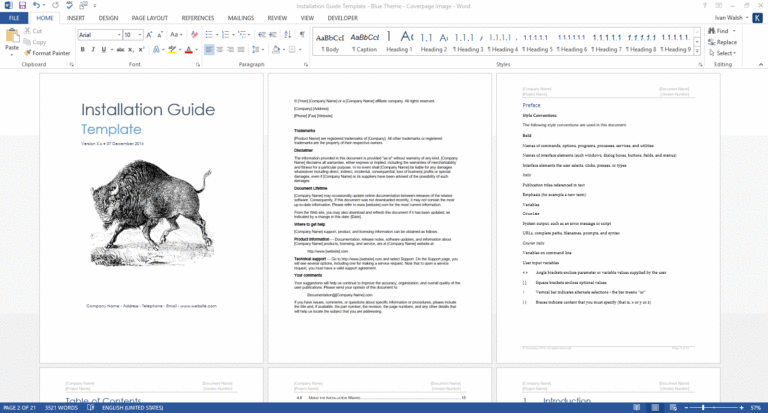 installation-guide-template-ms-word-technical-writing-tools