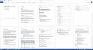 Installation Guide Template (MS Word) – Technical Writing Tools