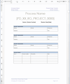 process document template microsoft word