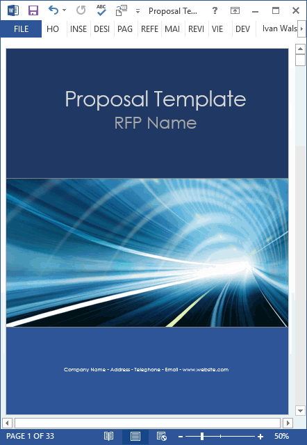 Proposal Templates MS Office Technical Writing Tools