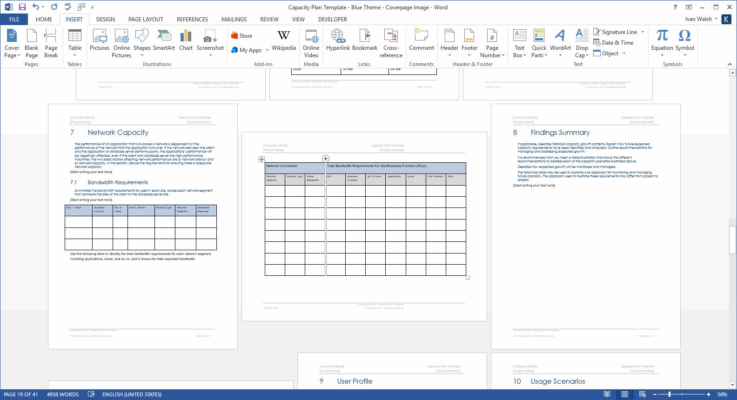 Capacity Plan Template – Technical Writing Tools